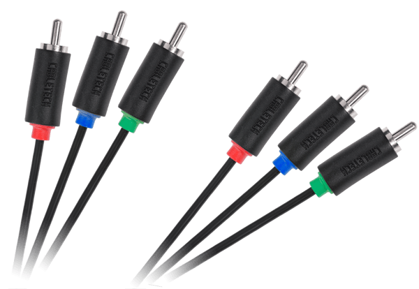 Cabletech Standard 3RCA-3RCA komponentkabel 1,8m