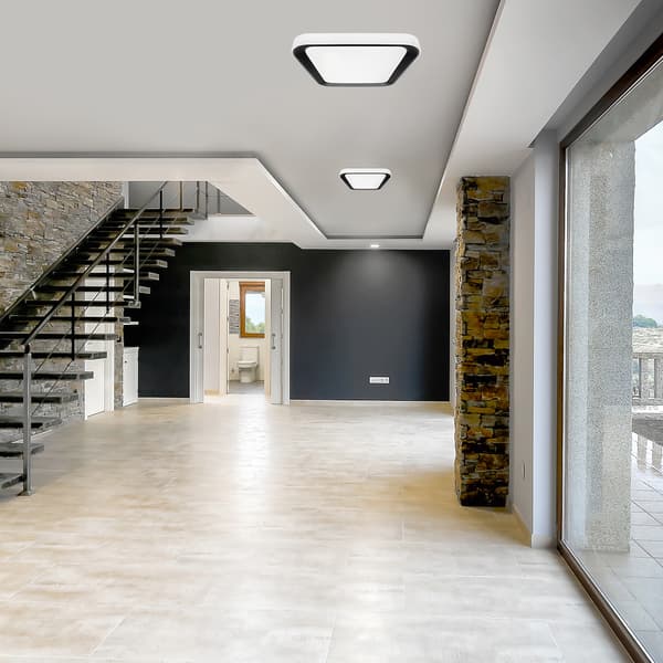 QUADRO LED-KATTOVALAISIN MUSTA MILAGRO ML7929