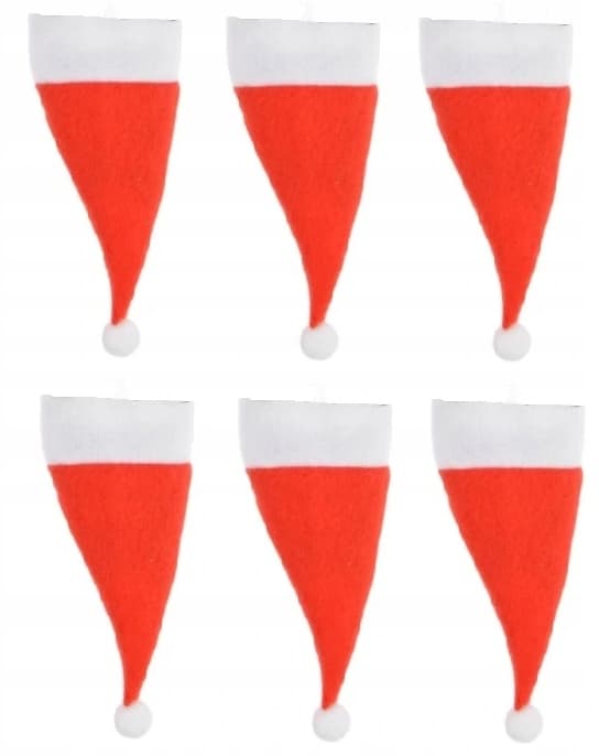 Julbesticksetui med tomtehatt, 6 delar.