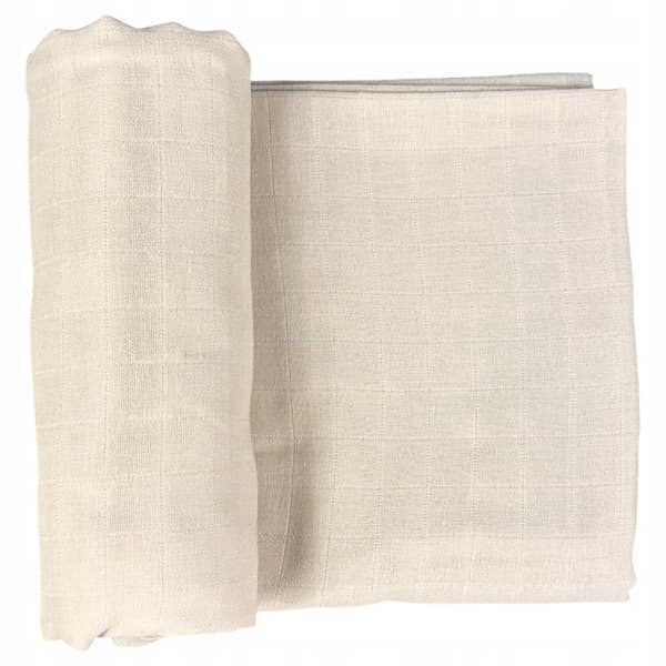 Stor muslinble PASSER 120×120 cm Bomuldsmuslinble