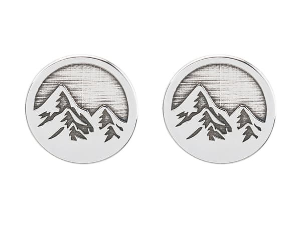 Silverringörhängen, oxiderade, damörhängen, 8mm, silver 925