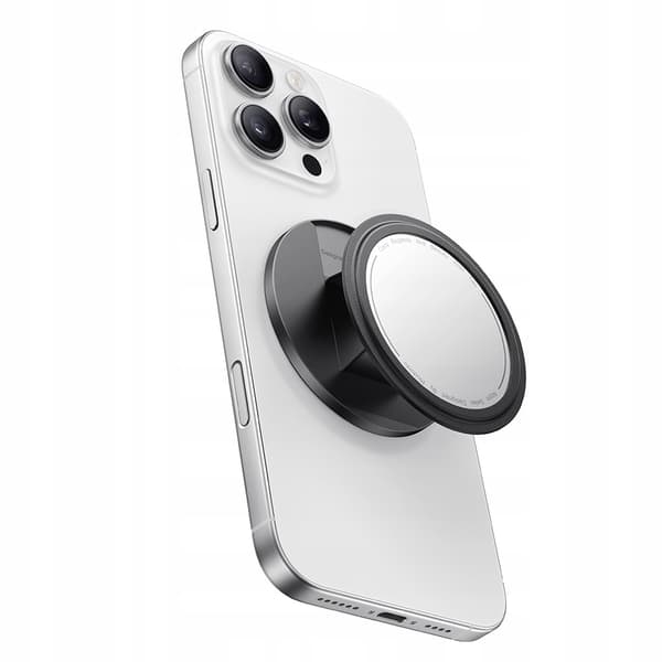 MCDODO MAGNETISK TELEFONHOLDER MED SPEJL, FOLDBAR, SORT