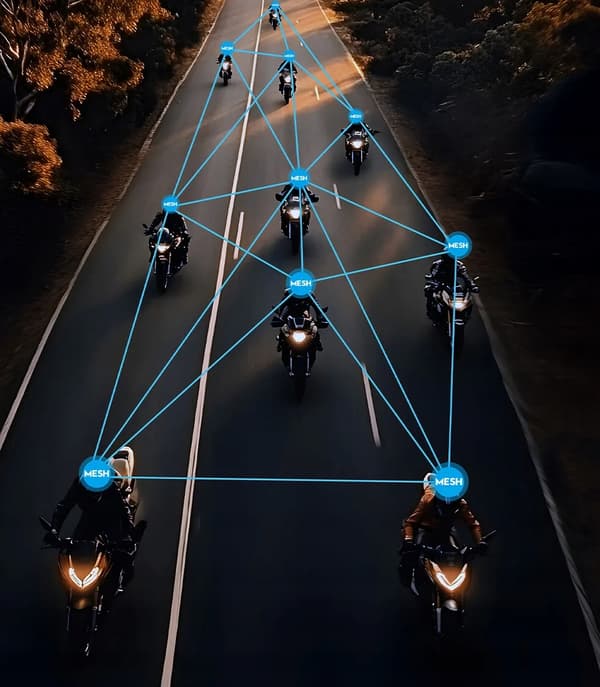 EJEAS X10 MESH 4.0 Motorcykel Intercom + Bluetooth + 5G rækkevidde 1,5 km