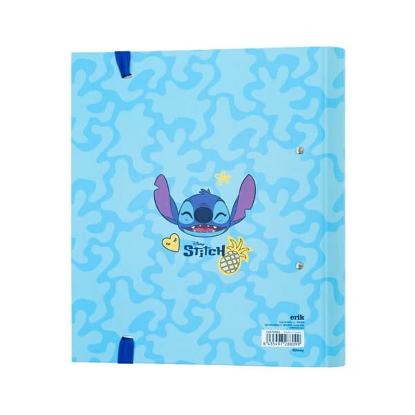 Disney Stitch - A4-mappe fra Tropical-kollektionen (2 ringe, elastik)