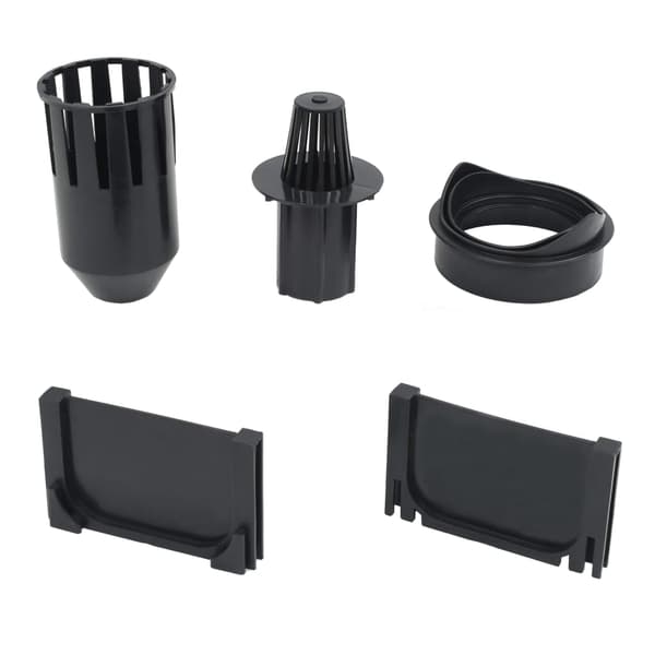 vidaXL Avloppsrännor, 12 st, plast, 12 m