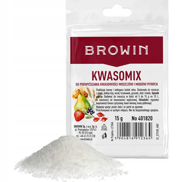 KWASOMIX 15g surhedsregulerende middel, smags- og farvestabilisator til vine