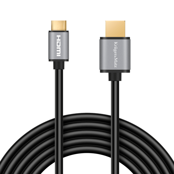 Kabel mini HDMI - HDMI 1.8m Kruger&Matz Bas