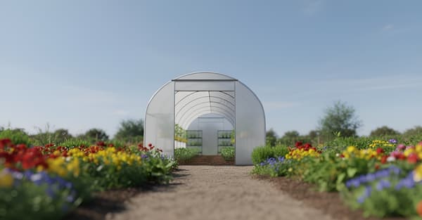 AWTOOLS TRÄDGÅRDSVÄXTHUSTUNNEL VIT 3x4,5x2m