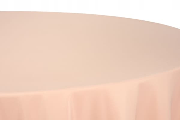 Fläckavvisande duk puderrosa slät för runt bord Fi320 polyester 180g