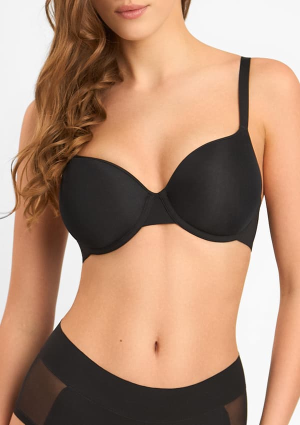 Komfortabel bh af let, åndbart materiale - Wonderful New 65F BLACK
