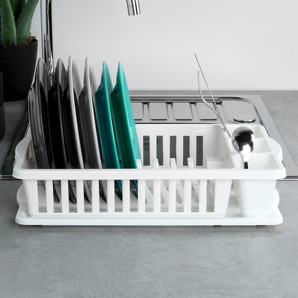 Tørrestativ til opvask hvid 39,5x26x8,5 cm