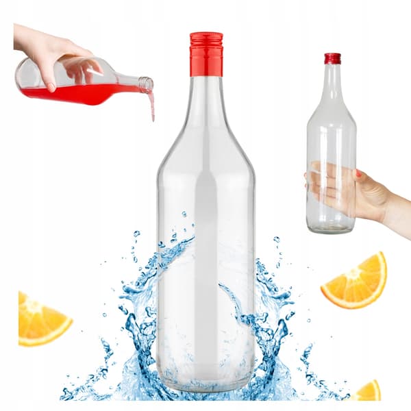 25x MONOPOL 1L glasflaskor + alkoholkapsyl