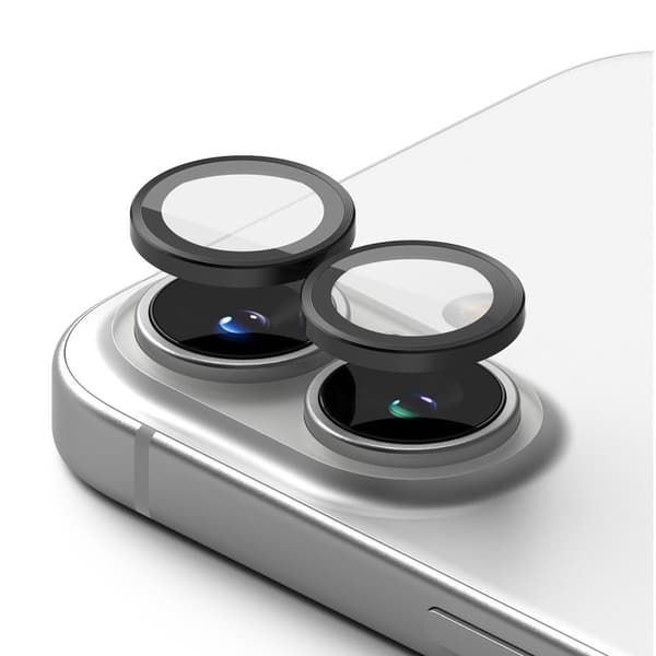 RINGKE KAMERAN RUUNUSSUOJA 2 KPL IPHONE 16 / 16 PLUS MUSTA