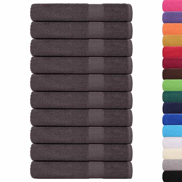 vidaXL Bastuhanddukar, 25 st, Antracit, 80x200 cm, 100 % bomull
