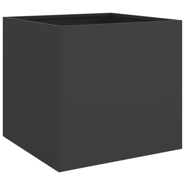 vidaXL plantekasser, 2 stk., sorte, 49x47x46 cm, stål