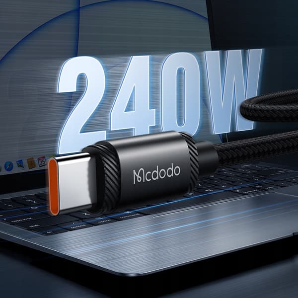 MCDODO USB-C-KABEL SNABBLADDNING FÖR SAMSUNG APPLE USB TYP C 5A 240W 2M