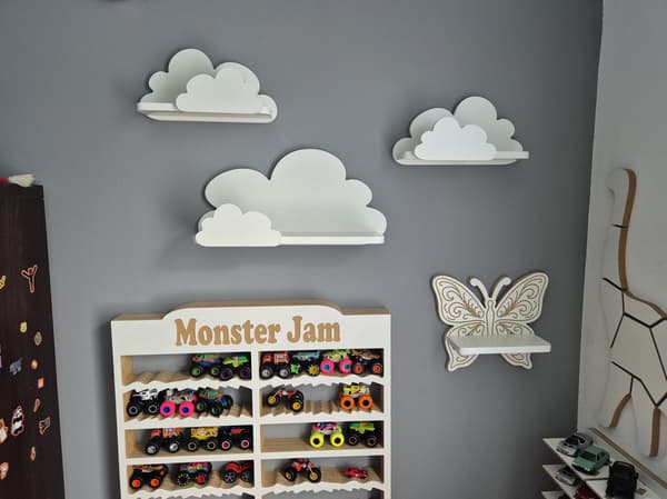 Cloud Shelves Set om 3 FANTASY EXTRA - Prestigefyllda rundade toppar