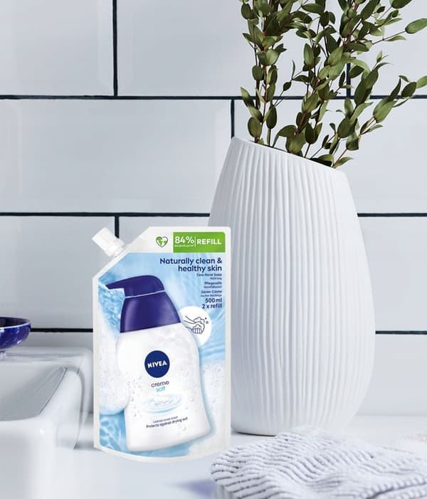 807017 NIVEA Creme Blød flydende cremesæbe - refill 500 ml