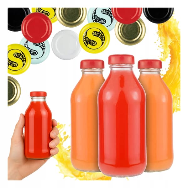 50x JUICEFLASKE 330ml + LÅG