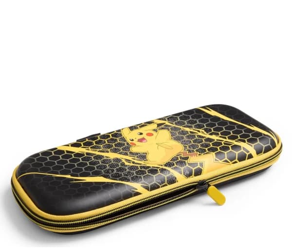 PowerA Slim Pikachu Storm etui til Nintendo Switch 2 sort og gul