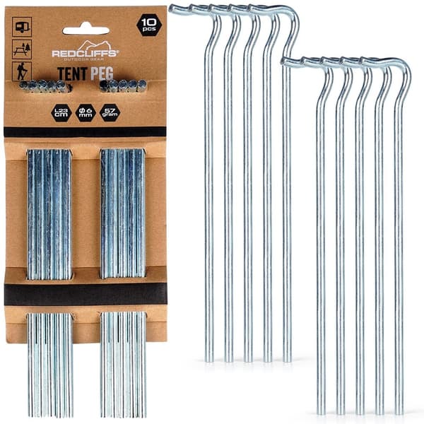Tältplugger för tält 23 cm 10 st