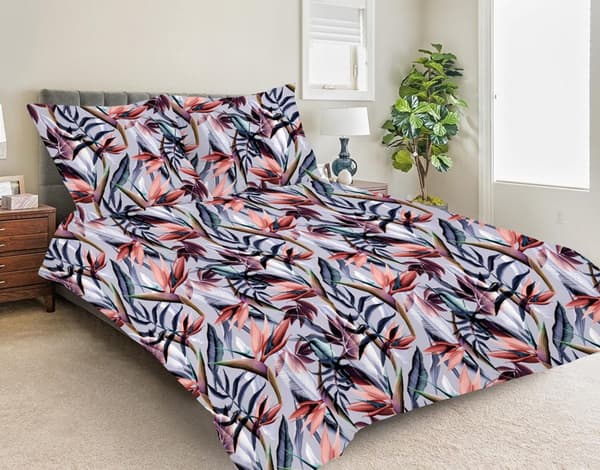 Satin Sengetøj 220x200 EKSKLUSIV 48 Paradisfugl