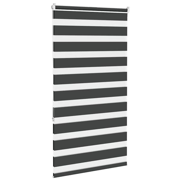 vidaXL zebragardin, sort, stofbredde 80,9 cm, polyester