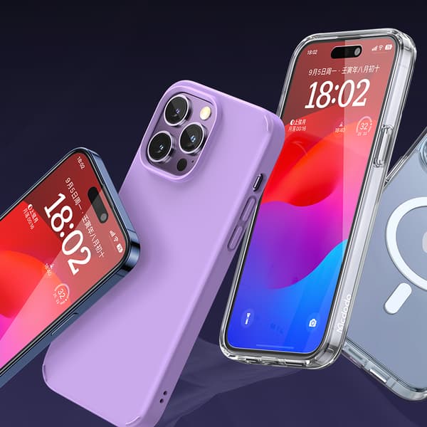MCDODO EZ PASTE HÄRDAT GLAS STARKT GLAS FÖR IPHONE 15 PLUS SKAL