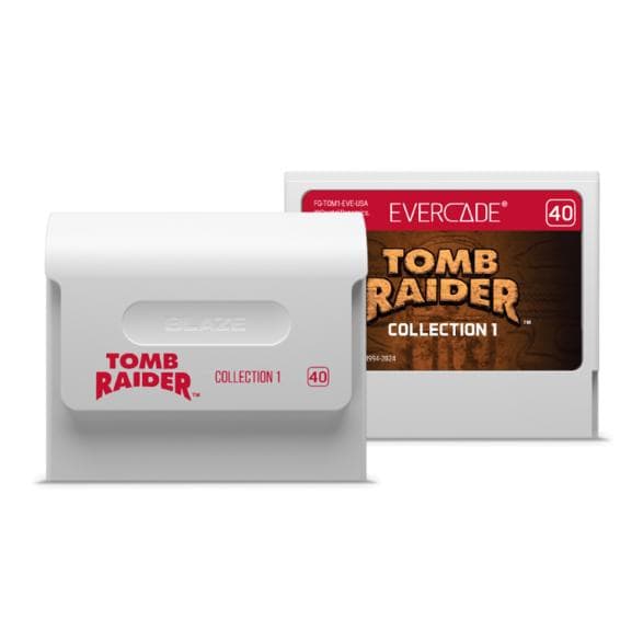EVERCADE VS-R-konsol + Tomb Raider Black-spilpakke