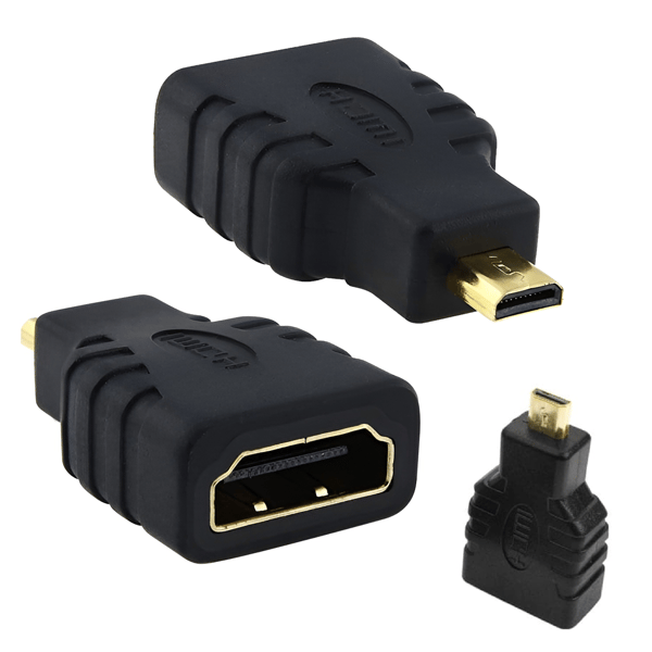 HDMI A til micro HDMI D han adapter
