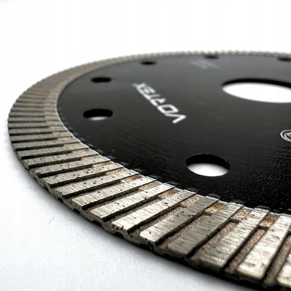 Diamantklinge turbo til skæring af keramikfliser, sten, granit 125 mm Vortex