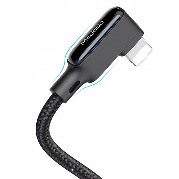 MCDODO KULMAUS-USB-SALAMAKAAPELI JOUSIKIERRE IPHONE 14 LED 2M