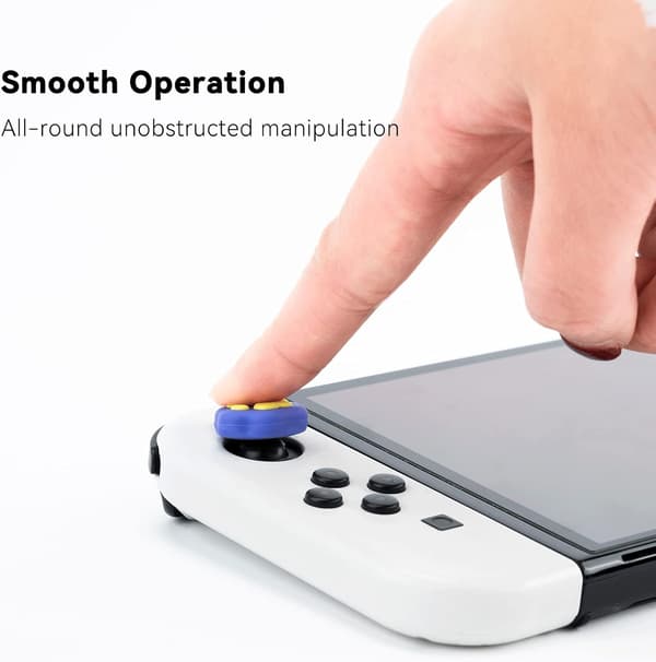 NINTENDO SWITCH LITE OLED-KNAPCOVERS, SILIKONE KATTEPOTER x4