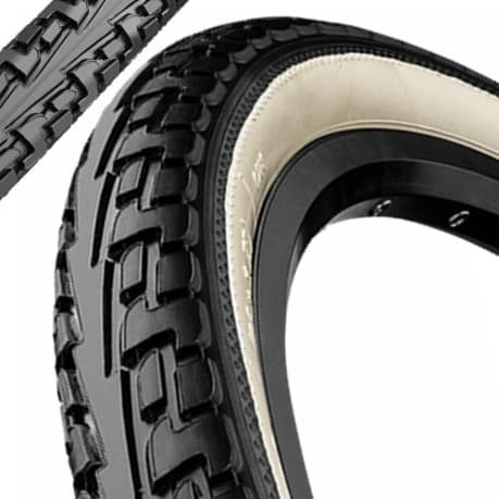 Däck 28 x 1,75 vit sida Continental Ride Tour