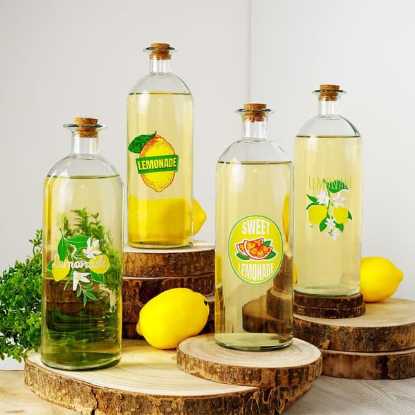Lasinen pullo limonadille 1 l