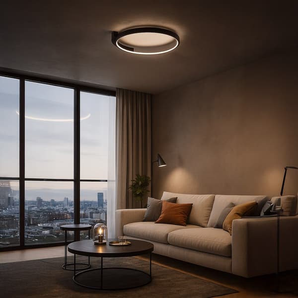 Loftlampe Luna LED Sort Milagro ML1843