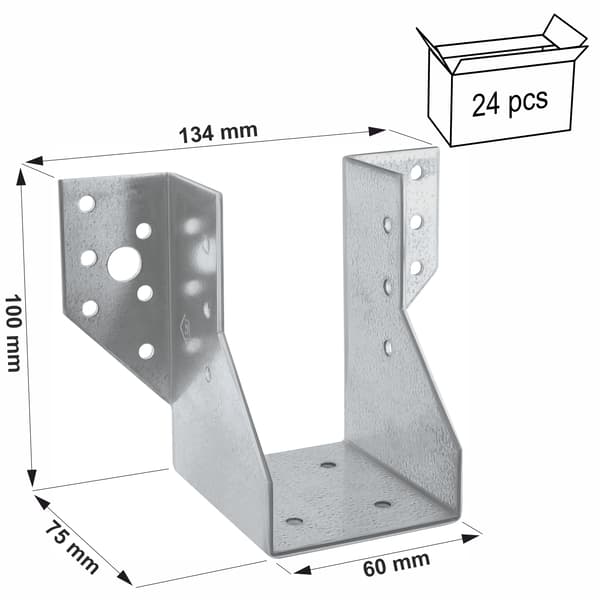 (z)Palkin ripustin WB61 60x100x75x2.0 (24)