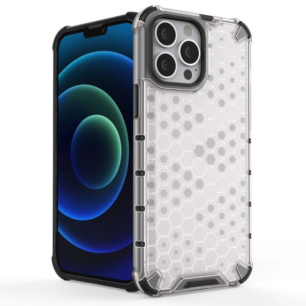 Honeycomb Armored Case med Gelram iPhone 13 Pro Max Röd
