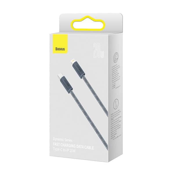 Baseus Dynamic Series USB-C til Lightning-kabel, 20W, 2m (grå)