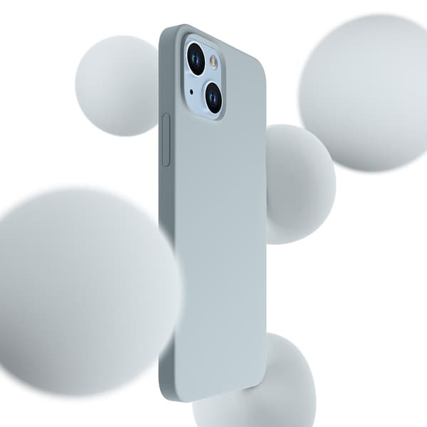 Apple iPhone 14 Plus - 3mk Hardy Silikon MagCase Sierra Blå