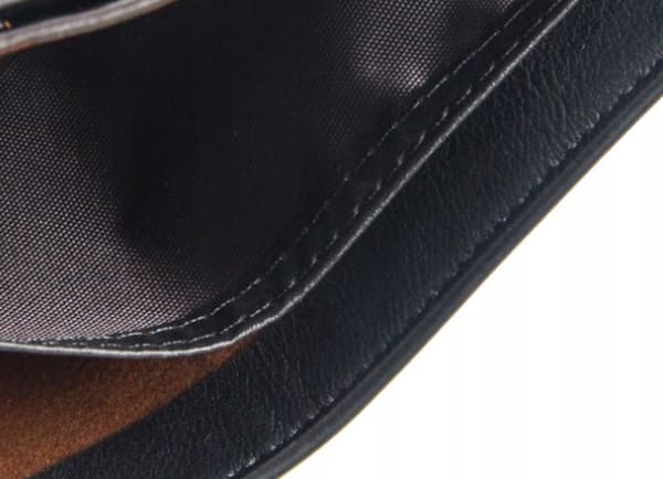 Herrplånbok i läder, svart, vikbar, elegant, present, P57