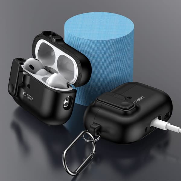 TECH-PROTECT SLIM HOOK APPLE AIRPODS PRO 1/2 SORT