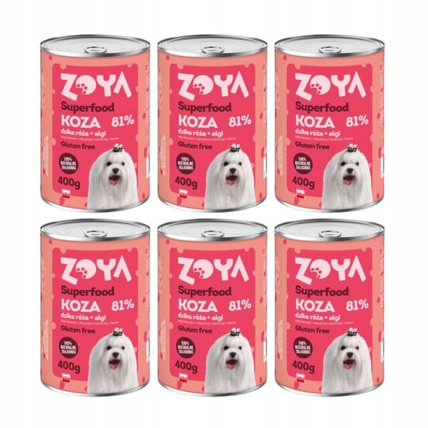 ZOYA Goat Superfood våtfoder för hundar 6x400g