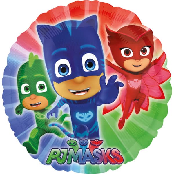 PJ Masks pyöreä folioilmapallo 43 cm 1 kpl.
