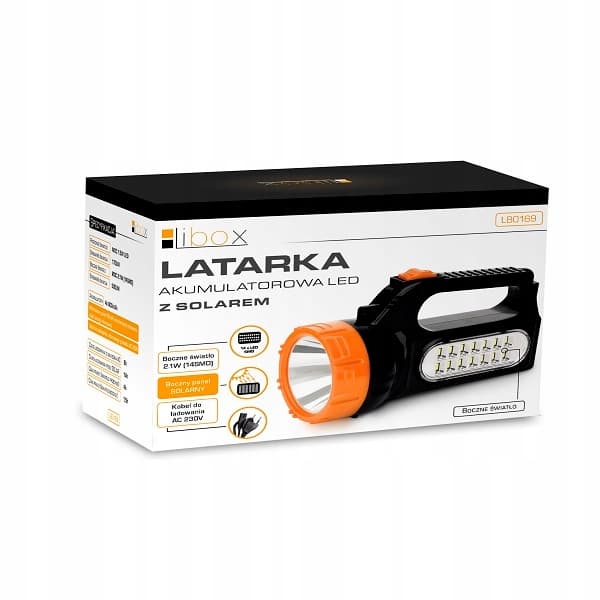 Uppladdningsbar LED Solar Searchlight