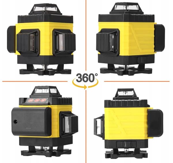 Planlaserniveau 4D LASER KRYDSLASER + stativ