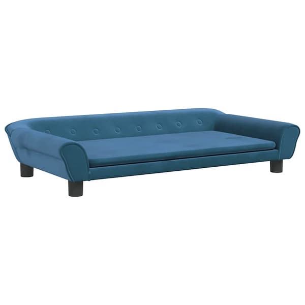 vidaXL Hundbädd, Blå, 100x50x21 cm, Sammet