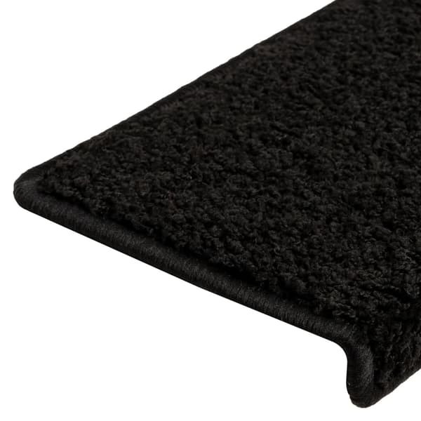 vidaXL trappetrin, 10 stk., 65x21x4 cm, sort