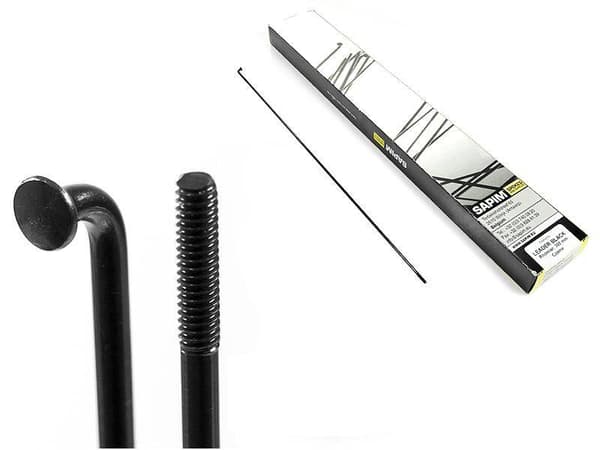 Sapim Leader Black eger 2,0 mm sort rustfrit stål (uden nippel)