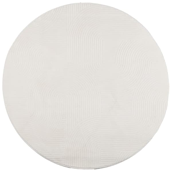 vidaXL IZA Matto, Matala, Kermanvärinen, Ø 200 cm